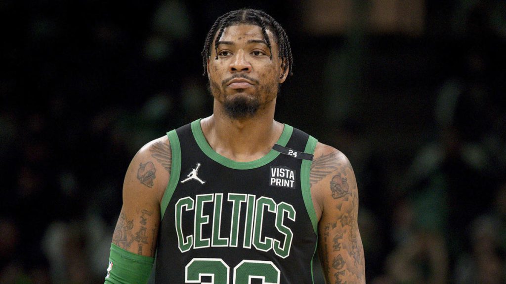 Actualización de la lesión de Marcus Smart: el portero de los Celtics cuestionable el miércoles contra los Pistons después de lesionarse el tobillo en la victoria de 48 puntos