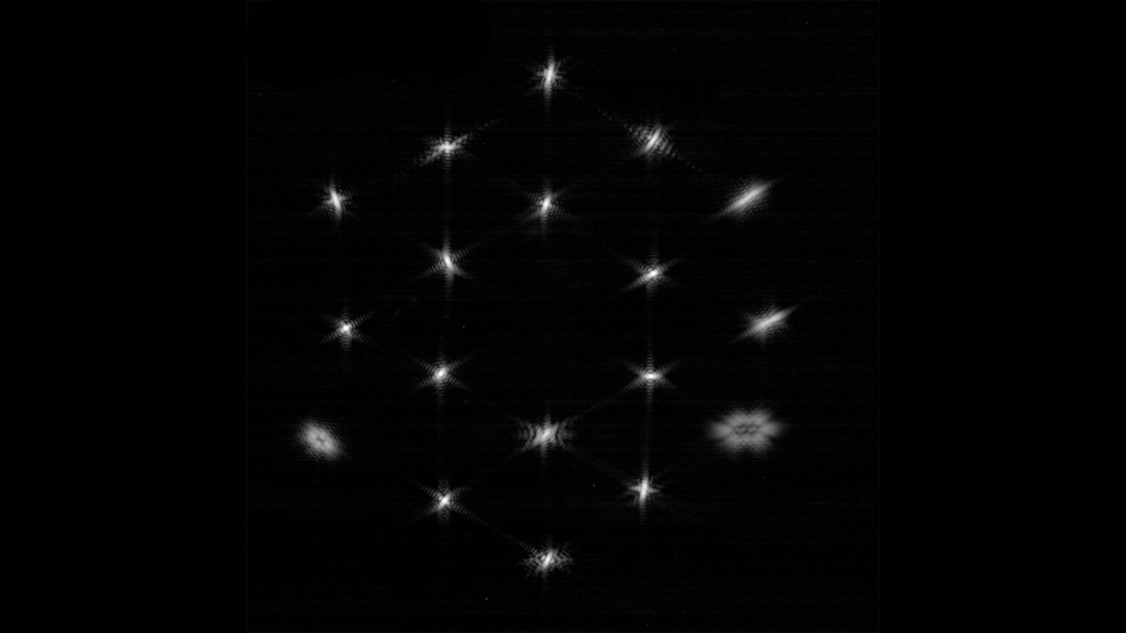 Alineación del telescopio Webb Permite que la imagen muestre una estrella
