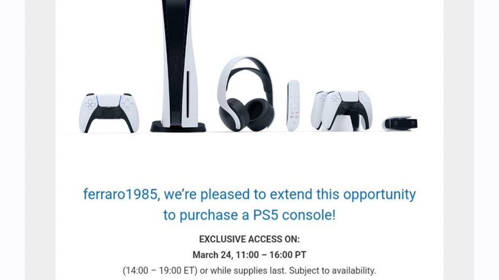 24 de marzo, PS5, reposición de PlayStation Direct