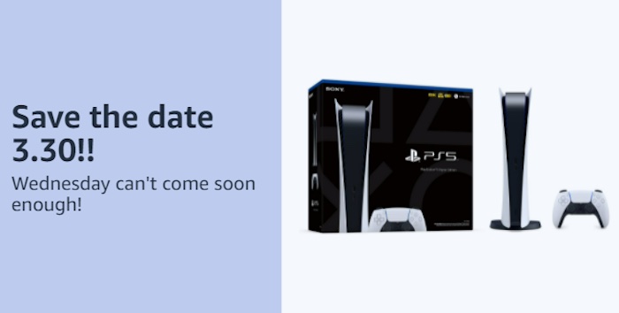 Amazon PS5 Digital Restock confirmado el 30 de marzo