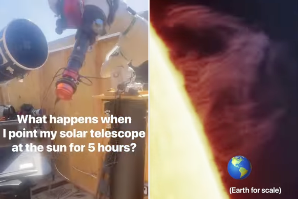 Fotógrafo captura un video de 5 horas de primer plano del sol