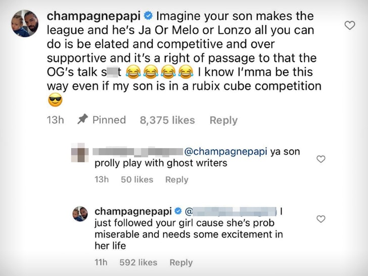 Drake comentario IG