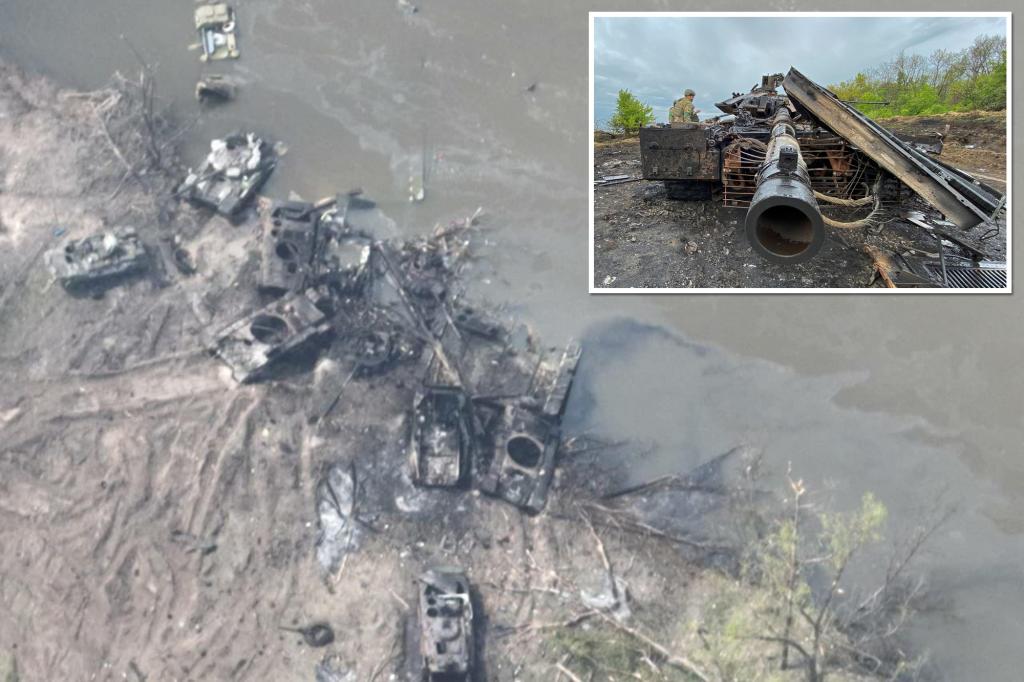 Tanques rusos destruidos en una emboscada, Ucrania celebra una gran victoria