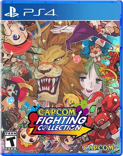 La carátula de PlayStation 4 de Capcom Fighting Collection presenta al personaje de Red Earth Leo de manera prominente  