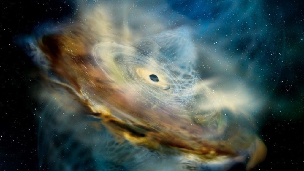 El monstruoso agujero negro puede haber creado un 'corazón' magnético