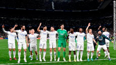 El Real Madrid celebró una increíble victoria sobre el Manchester City.