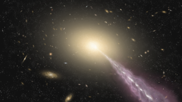 Se ha descubierto una extraña estructura de radio alrededor de la estrella cuásar más brillante del universo.