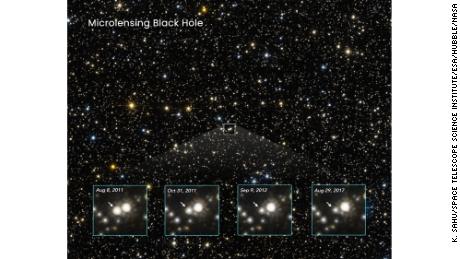 El cielo estrellado en esta imagen del Hubble se encuentra hacia el centro galáctico. 
