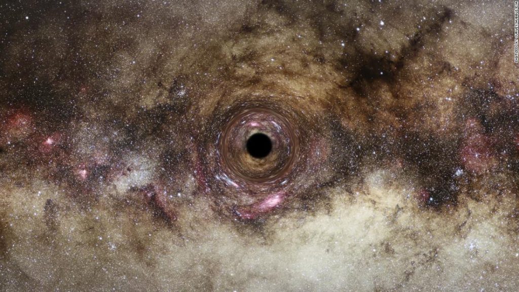 Agujero negro vagando por la Vía Láctea espiado por Hubble