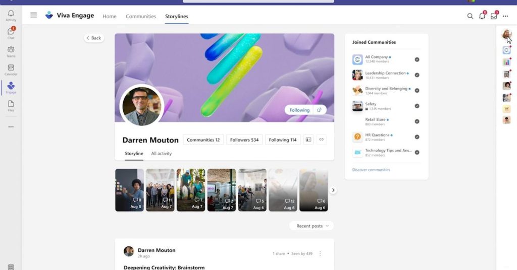 Microsoft Teams obtiene su propia red social similar a Facebook