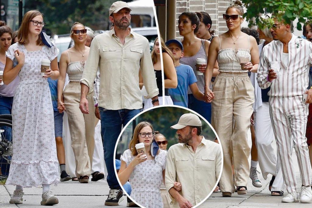 Jennifer Lopez, Ben Affleck de compras con niños en Georgia antes de la boda