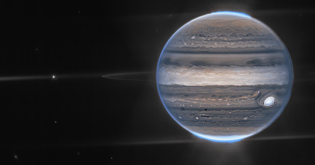 Júpiter brilla en nuevas imágenes del Telescopio Espacial James Webb de la NASA