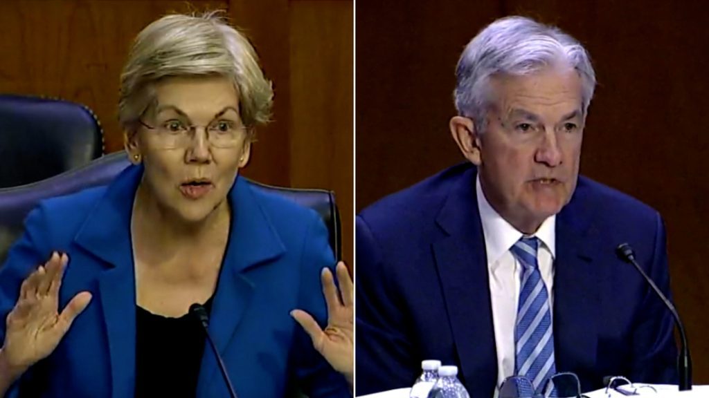 Warren critica a Jerome Powell por sus comentarios sobre las tasas de interés: "Estoy muy preocupado de que la Reserva Federal empuje a esta economía a una recesión"