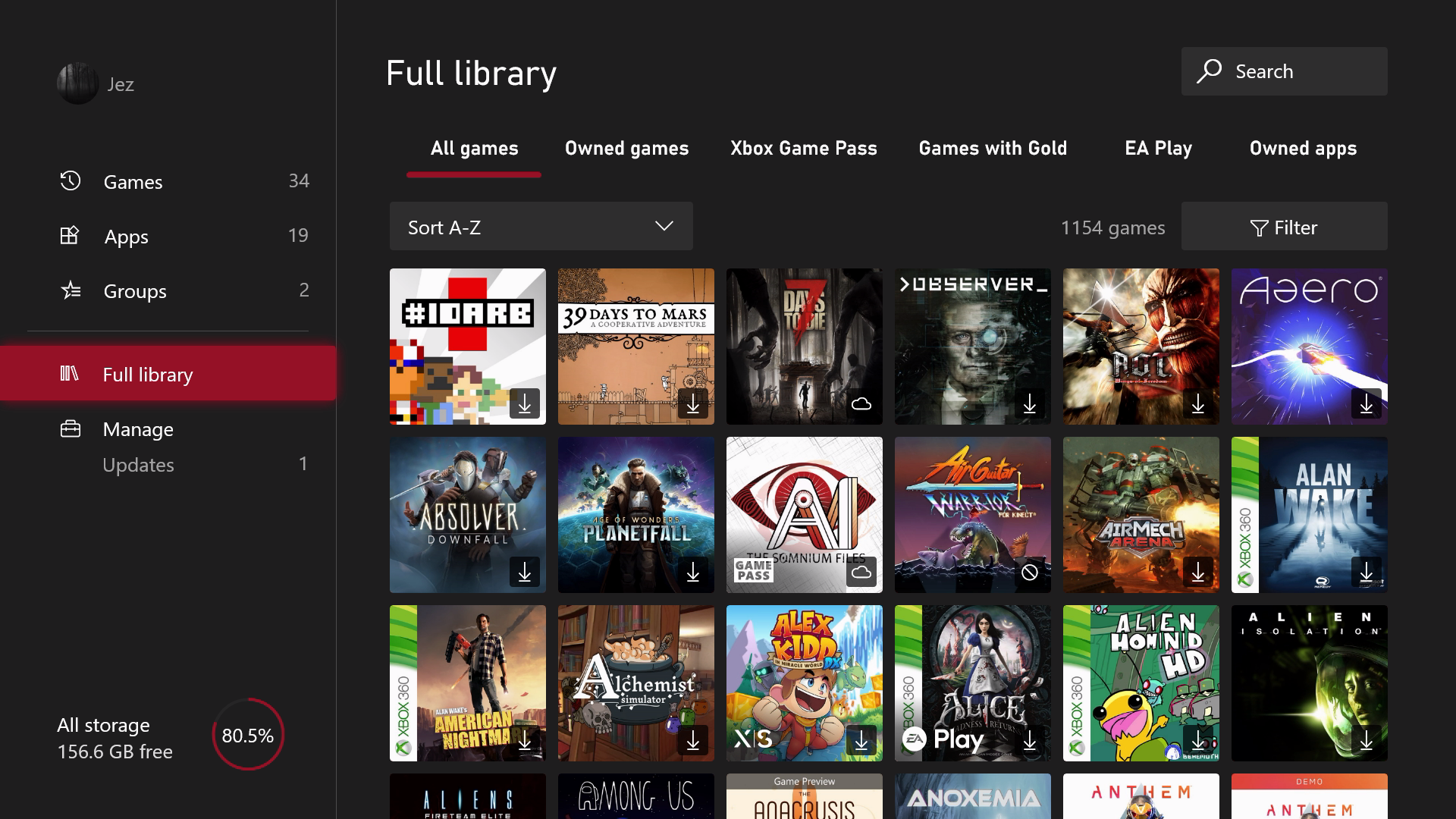 La biblioteca completa de juegos y aplicaciones de Xbox, rediseñada a partir de agosto de 2022