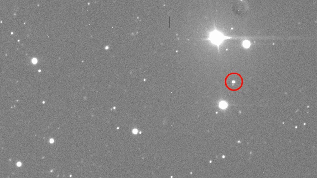 Asteroid Didymos in images captured by the Lowell Discovery Telescope in July 2022.