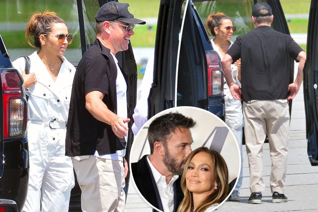 Matt Damon aterriza en Georgia para la boda de Ben Affleck, Jennifer López