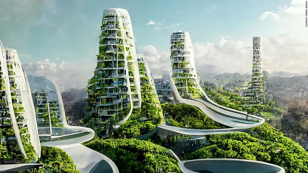 Un arquitecto pidió inteligencia artificial para diseñar las ciudades del futuro.  Esto es lo que sugerí