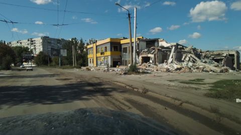 Las calles principales de Bakhmut fueron destruidas.