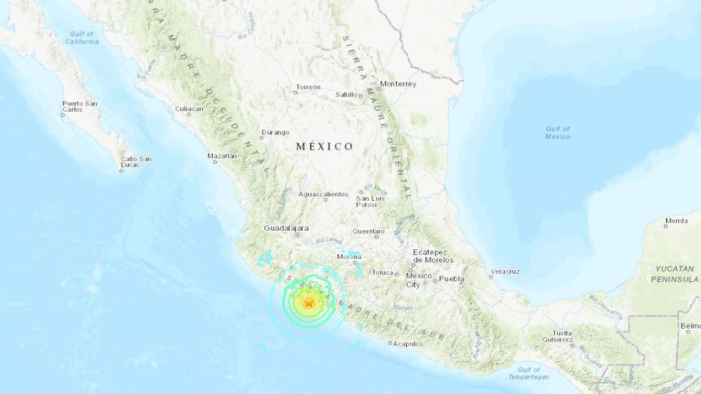 Terremoto en México: Un terremoto de magnitud 6.8 sacude México, matando a una persona