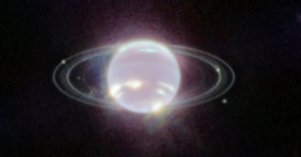 Vea fotos de Neptuno enfocadas en el telescopio Webb