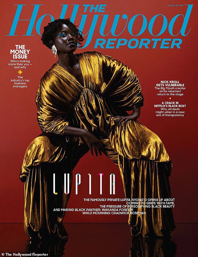 Increíble: Lupita Nyong'o apareció en la portada de la edición del 19 de octubre de The Hollywood Reporter, donde tocó muchos temas relacionados con su vida y su carrera.