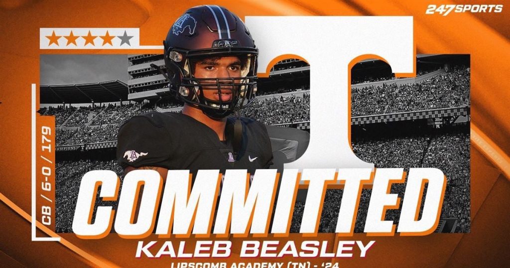 Top247 2024 CB Kaleb Beasley se compromete con Tennessee