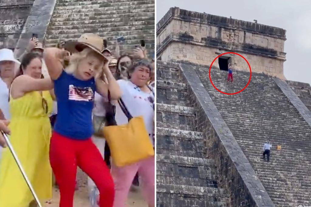 Abigail Villalobos ha sido identificada como una turista escaladora de pirámides mayas