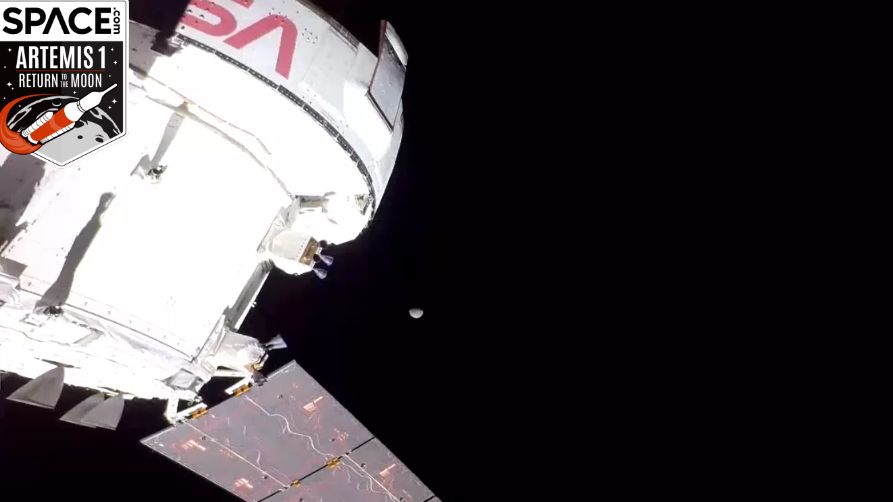 La nave espacial Artemis 1 Orion ve la luna por primera vez en video
