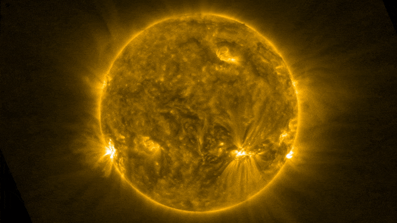 Observe cómo una serpiente solar se desliza por la superficie del sol, a 380 000 millas por hora