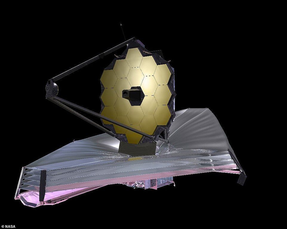 Nuevo Súper Telescopio Espacial: Webb (en la foto) tiene instrumentos que ven en varias longitudes de onda de luz infrarroja