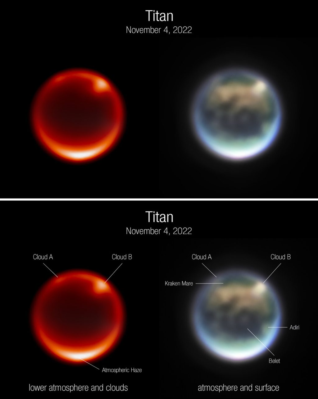 El equipo del telescopio une fuerzas para predecir una extraña tormenta en Titán