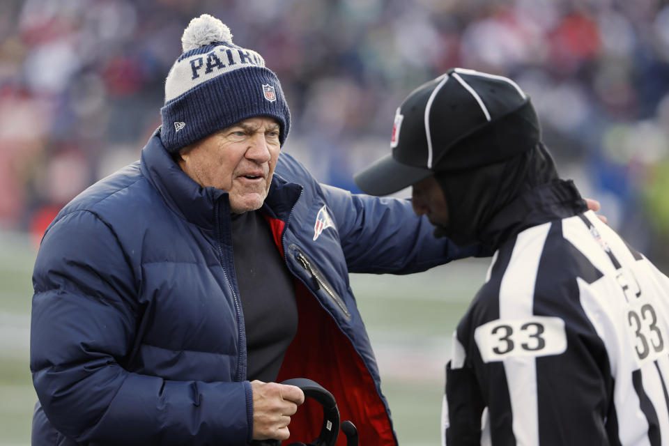 El entrenador en jefe de los New England Patriots, Bill Belichick, volvió a llevar a su equipo a los playoffs.  (Foto de Winslow Townson/AP para Panini)